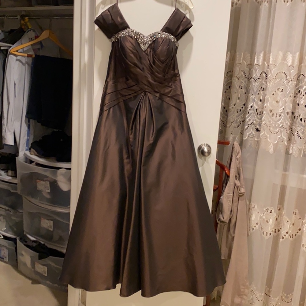 Jovani sequined and beaded gown